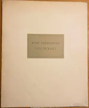 Dick Ket - Acht tekeningen van Dick Ket kopen? Bied vanaf 75!