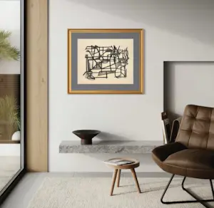 Silvin Bronkart - Hochwertige abstrakte Komposition aus dem Jahr 1949 kopen? Bied vanaf 550!