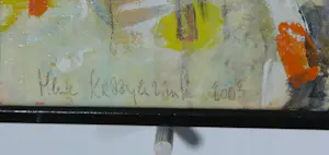 Henk Kraayenzank - Gemengde techniek (olieverf, potlood) op doek, Zonder titel - Ingelijst kopen? Bied vanaf 150!