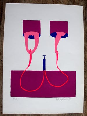 Ad Gerritsen - Litho: 1968 kopen? Bied vanaf 60!