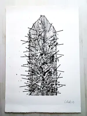 Günther Uecker - "Goslar" - Lithographie - Auflage von 100 - (100 x 70 cm) kopen? Bied vanaf 1200!