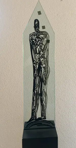 Hans Wap - Beeld glas/staal - 1998 - gesigneerd - oplage 15 ex. kopen? Bied vanaf 100!