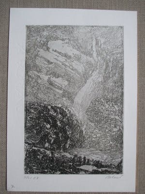 Gerard Bellaart - Ets landschap kopen? Bied vanaf 15!
