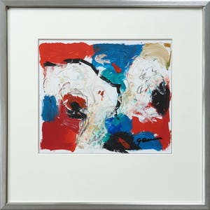 Gerriet Postma - Expressieve gouache met gesigneerde en genummerde monografie in casette kopen? Bied vanaf 550!