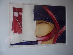 Dana Andreev - Kleurenets, Close Up - Ingelijst kopen? Bied vanaf 60!