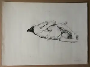 Aat Veldhoen - Vrijend stel. Naakt. kopen? Bied vanaf 56!