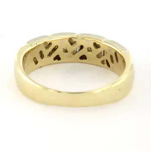 14k bicolour gouden ring met briljant geslepen diamant tot. 0.10ct – F/G - VS/SI kopen? Bied vanaf 475!