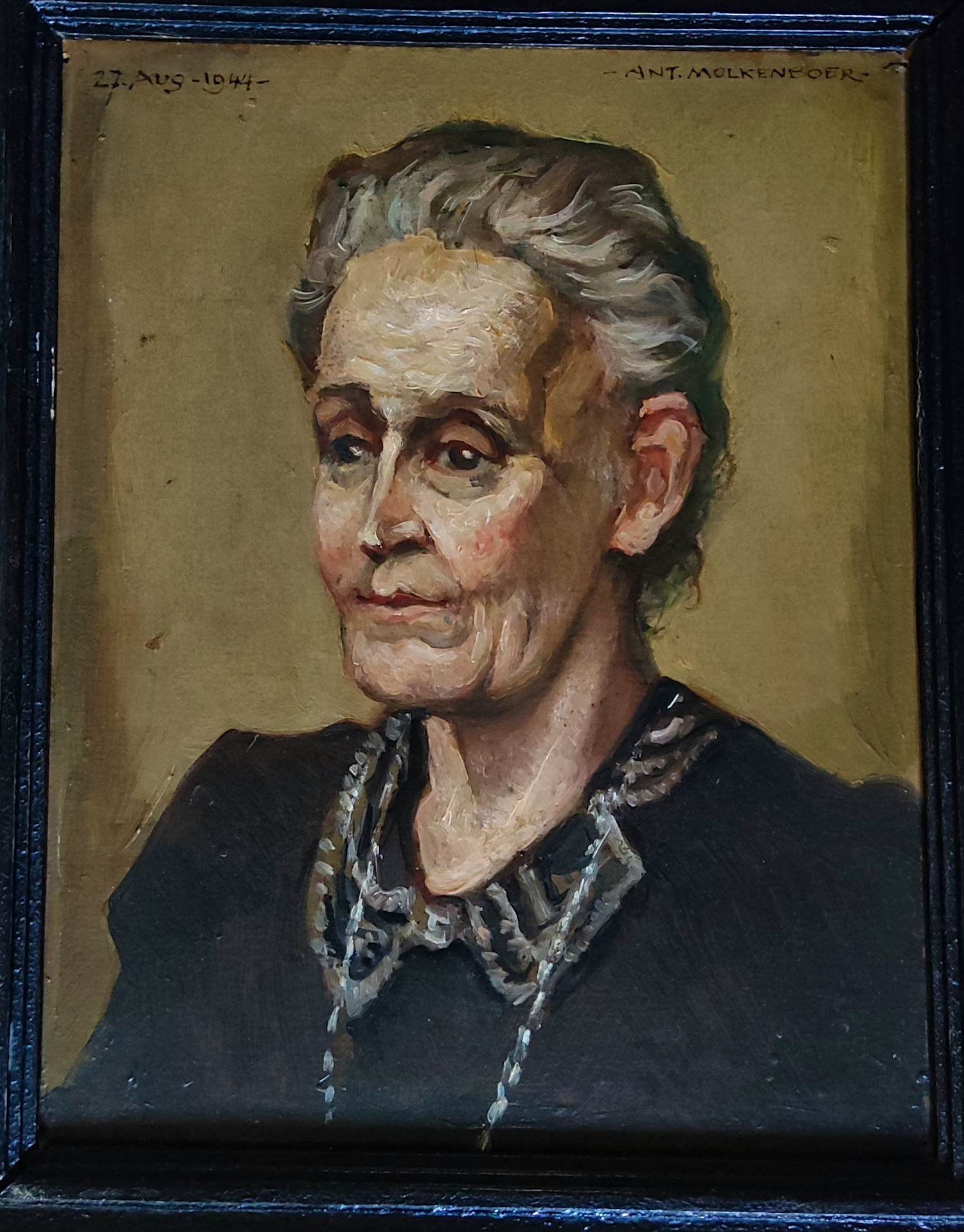 Anton Molkenboer - Portret van Agatha Verstege-de Grijs kopen? Bied vanaf 100!