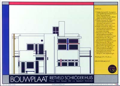 Gerrit Rietveld - Bouwplaat Rietveld Schröder huis kopen? Bied vanaf 45!
