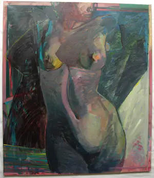 Frank van Eijndhoven - Acryl op doek , Naakt 1 – 1977 - 115 x 100 cm. kopen? Bied vanaf 150!