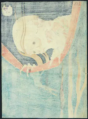 Katsushika Hokusai - Houtdruk, De Geest van Kohada Koheiji kopen? Bied vanaf 200!