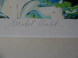 JAS - Zeefdruk-Mabel Violet - Ingelijst kopen? Bied vanaf 35!