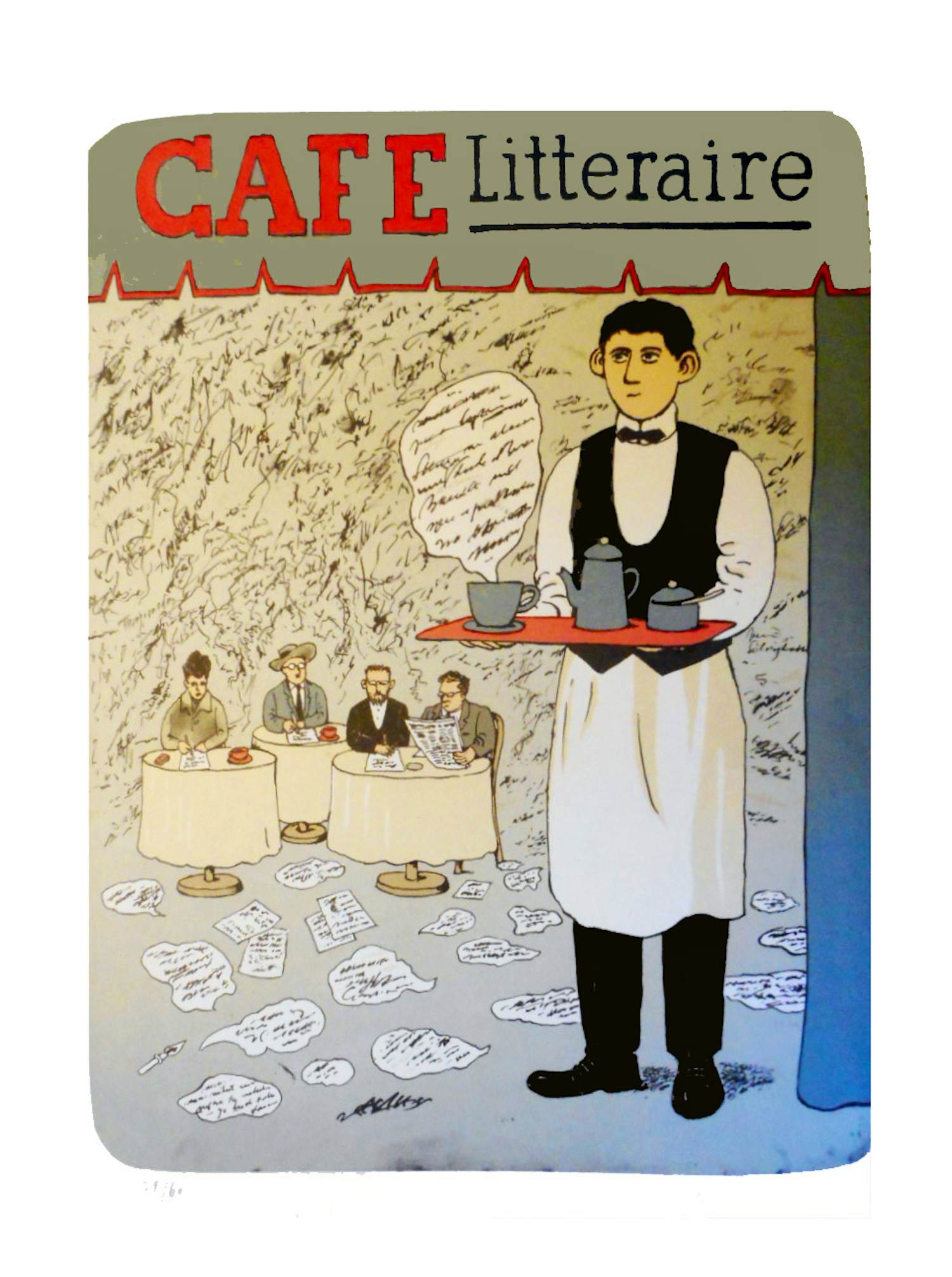Jiri Sliva - Café Litertair verkocht voor € 50!