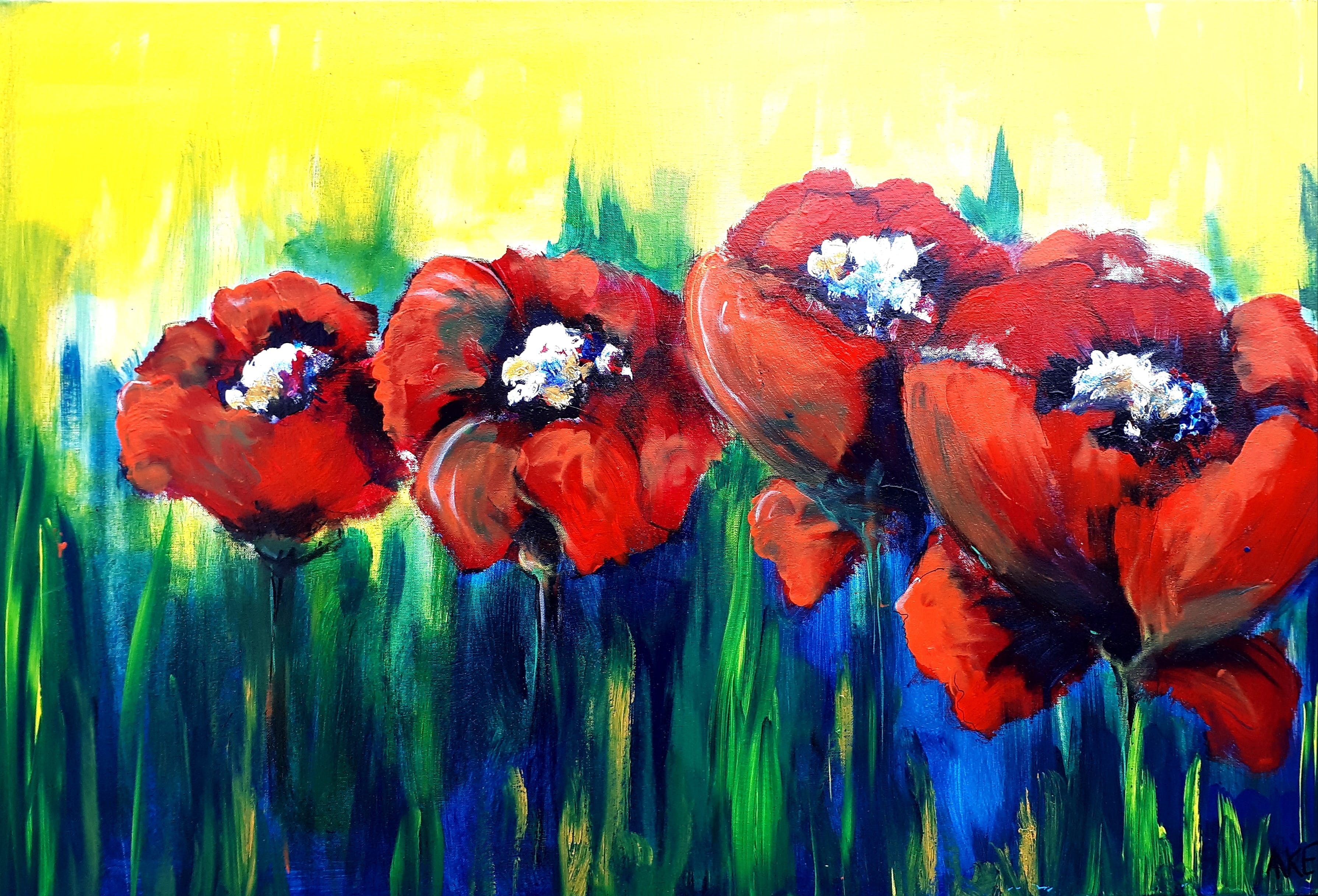 Anke Peddemors - Klaprozen verkocht voor € 40!