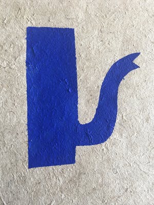 Klaas Gubbels - sjabloondruk 'Blauwe kan' - 2016 - oplage II/IV kopen? Bied vanaf 250!