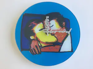 Curiosa - Wandklok van herman brood “de kus” kopen? Bied vanaf 1!