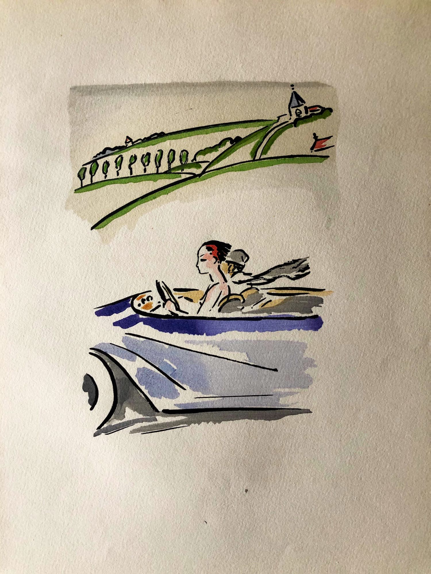 Kees van Dongen - Kees van Dongen - In de auto - 1925 kopen? Bied vanaf 495!