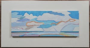 Paul Overhaus - Abstract zeegezicht kopen? Bied vanaf 70!