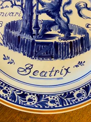 Porceleyne Fles - herdenkingsbord geboorte prinses Beatrix kaufen? Bieten Sie von 55!