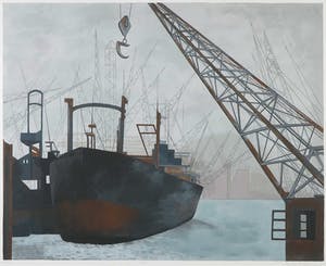 Anneke Dekkers - Zeefdruk, Dok (Ingelijst) kopen? Bied vanaf 35!