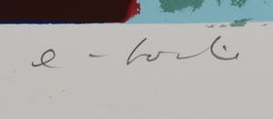 John Lie a Fo - Zeefdruk - 1988 kopen? Bied vanaf 40!