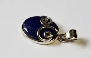 Nieuwe zilveren hanger met Lapis lazuli kopen? Bied vanaf 45!
