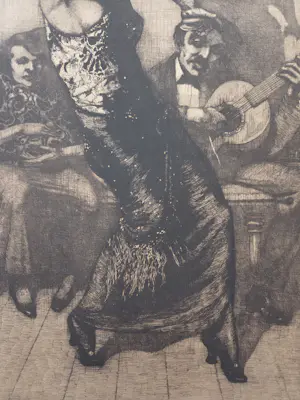 Frans Hogerwaard - Spaanse danseres. Gesigneerd. kopen? Bied vanaf 89!