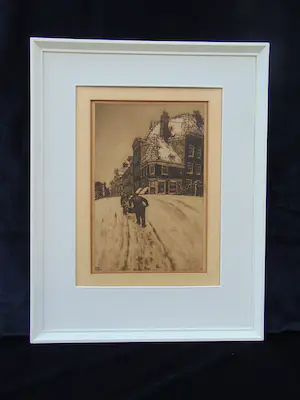Cornelis Brandenburg - Winter op de Lijnbaansgracht kopen? Bied vanaf 60!