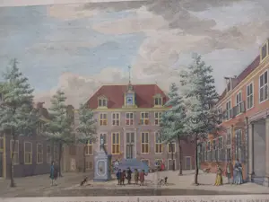 Pieter Fouquet - Gezicht van het jongens-wees-huys der Roomsch-gezinden, te Amsterdam kopen? Bied vanaf 100!