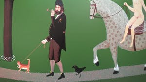 Willem Westbroek - Walking the cat (portrait of the mayor André van der Louw) kopen? Bied vanaf 100!