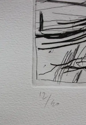 Jan van der Pol - Ets: abstract - 1987 kopen? Bied vanaf 50!