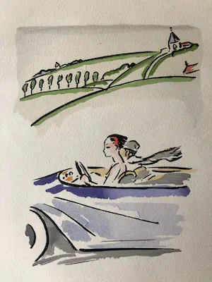 Kees van Dongen - Kees van Dongen - In de auto - 1925 kopen? Bied vanaf 495!