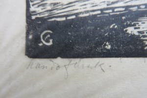 Salomon Garf - Gezicht op Boullion,Stad in Luxemburg en portret van een boer kopen? Bied vanaf 15!