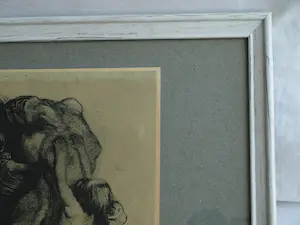 Kathe Kollwitz - “Tot und Weib” - Uit portfolio: Aus der Kollwitz-Mappe - ingelijst – ca 1930 kopen? Bied vanaf 10!