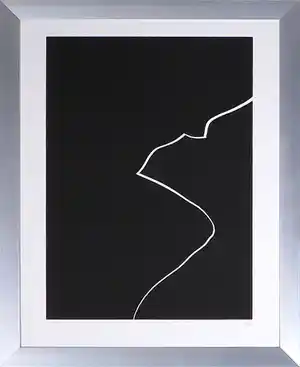 Harry van Kuyk - Zeefdruk uit het portfolio Grafinu - Ingelijst verkocht voor € 1!