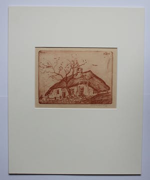 Buy Johannes Graadt van Roggen - "Het oude huis in Mook" bij Nijmegen 1906? Bid from 50!