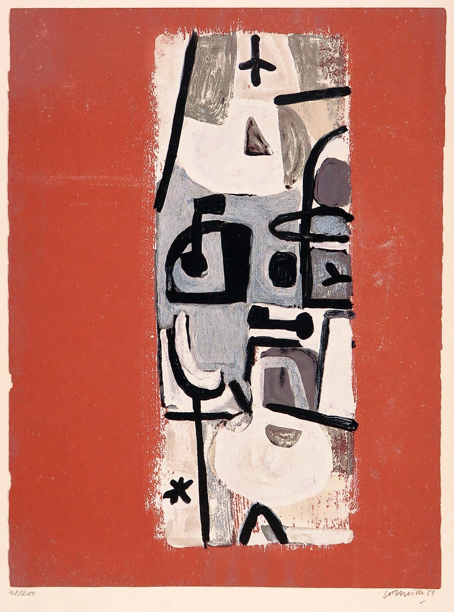 Corneille - Zeefdruk, Charlie Parker verkocht voor € 100!