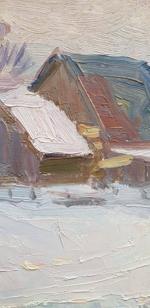 Nickolay Ivanovich Eltyshev - Dorp in de winter kopen? Bied vanaf 25!