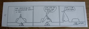 Toon van Driel - Pentekening: "Hullie" kopen? Bied vanaf 40!