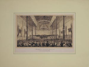 Jan Dam Steuerwald - Gravure, Muziekgebouw van binnen, bij avond kopen? Bied vanaf 1!