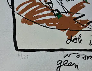 Herman Brood - Paddos - handgesigneerd - ingelijst - 125 ex. kopen? Bied vanaf 1!