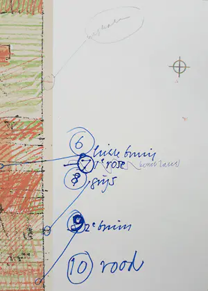 Co Westerik - Polikliniek, zeefdruk met persoonlijke aantekeningen (groot) kopen? Bied vanaf 250!