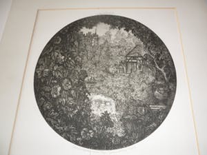 Ank Spronk - Ets. Titel, "Herinnering aan fijn Denemarken". kopen? Bied vanaf 30!