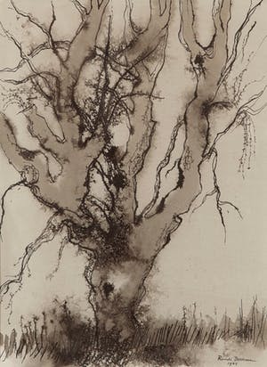 Randi Doorman - Boom - 1965 - gewassen inkt op papier - BKR Amsterdam kopen? Bied vanaf 20!