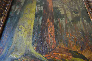 Jan Kruysen - Landschap, ingelijst in antieke lijst. kopen? Bied vanaf 200!