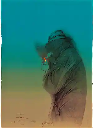 Bruno Bruni - Kleurenzeefdruk SOLITUDE II Handgesigneerd--GROOT verkauft für € 125!
