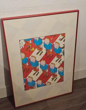 Emmanuel Excoffier - Zeefdruk Kuifje kopen? Bied vanaf 100!