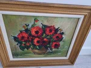 Niet of onleesbaar gesigneerd - Stilleven bloemen gesigneerd kopen? Bied vanaf 1!