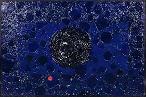 Pim Lenos - Gemengde techniek op paneel, Zonder titel kopen? Bied vanaf 1!