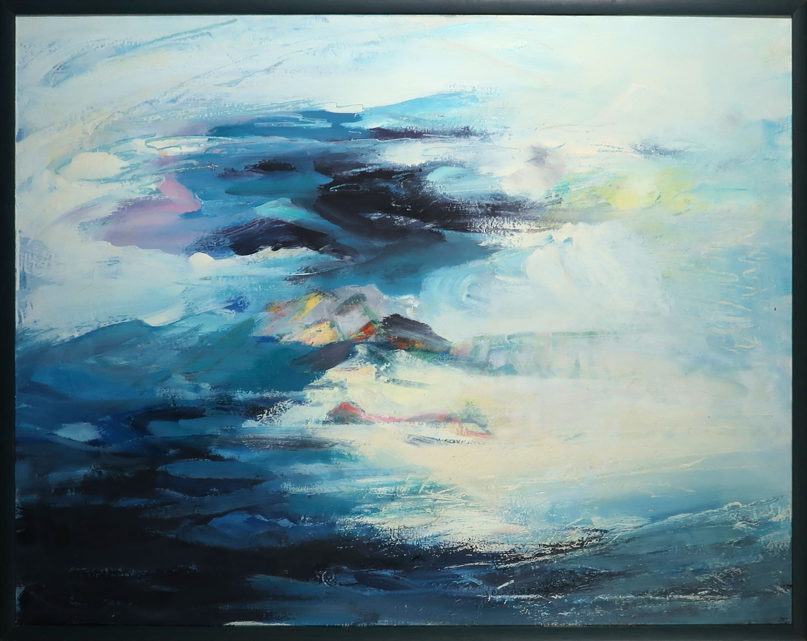 Anneke de Vlaming - Olieverf op doek, Zonder titel - Ingelijst (Groot) kopen? Bied vanaf 1!